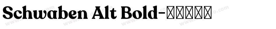 Schwaben Alt Bold字体转换